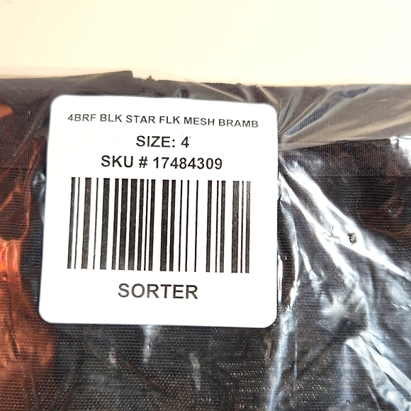 ❤️NWT VINTAGE TORRID SHEER MESH BUM BRIEF PANTY STAR PRINT LINGERIE PLUS SIZE 4X - Picture 5 of 9